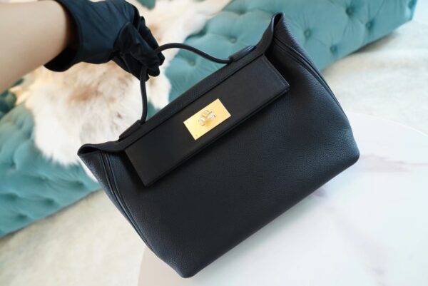 ab5df6d26a51295 God Factory Bags Hermes Kelly 24/24 29CM CK89 Nior Taurillon Maurice Leather Gold Hardware