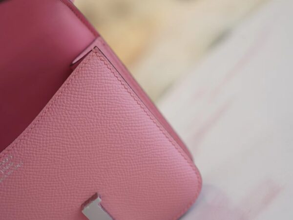 ac2ee7783af4d65 Sale God Factory Bags Factory Hermes Constance14cm Rose Sakura Epsom Leather Silver Hardware