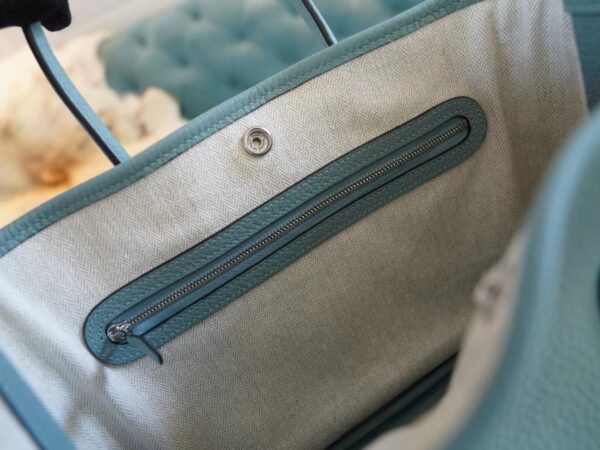 ac467e74f6e605f Sale God Factory Bags Hermes Garden Party30CM 7G Cile Negonda Leather Silver Hardware