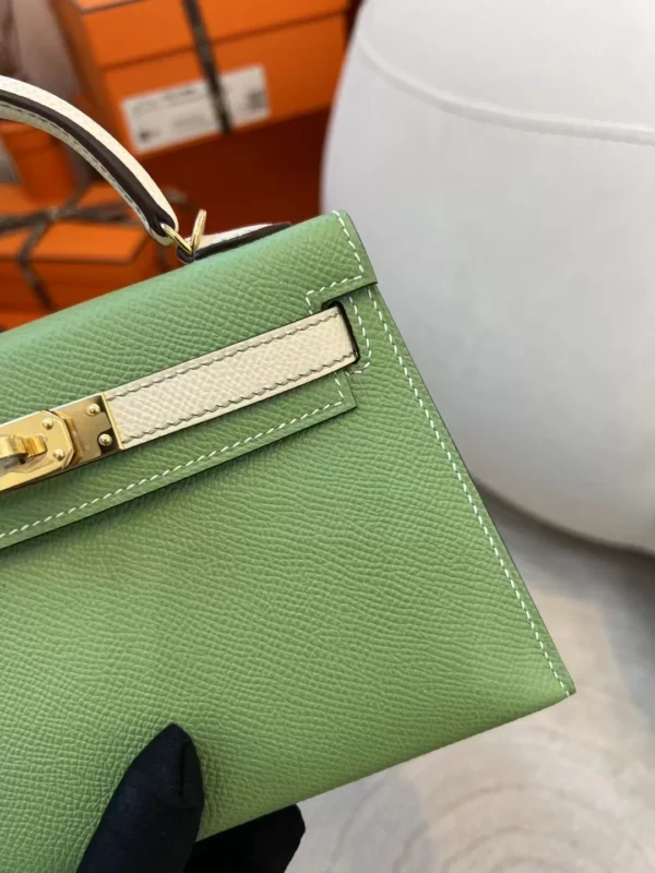ac8a3b847a9c3e8-jpg Hermes Epsom Leather Mini Kelly 19CM 3I Criquet/ Craie Gold Hardware