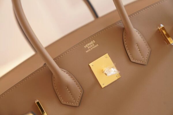 ad072e61f117924 God Factory Bags Hermes D0 Beige De Weimer Jonathan Leather Birkin30CM Gold Hardware