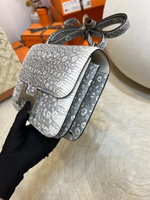 adbe10148c906ea-jpg Hermes Ombre Lizard Leather Constance 19CM Silver Hardware
