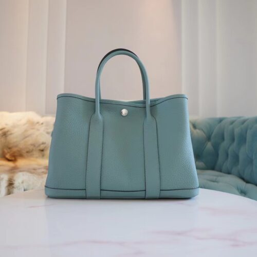 Sale God Factory Bags Hermes Garden Party30CM 7G Cile Negonda Leather Silver Hardware