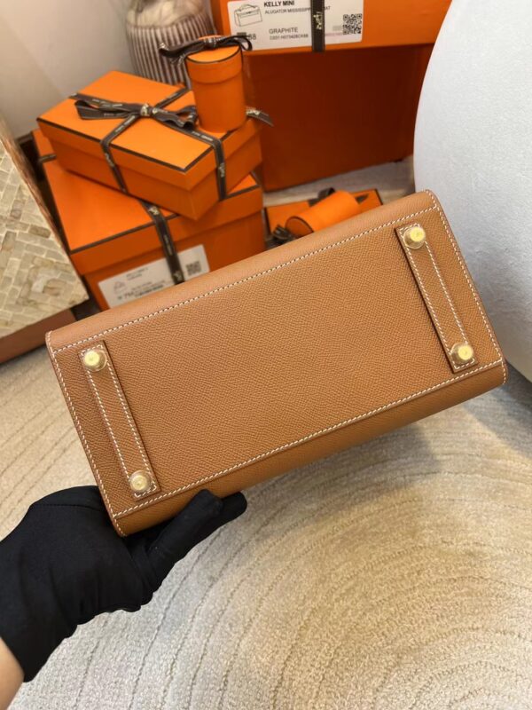 adf9d2790451cb3 Handmade Hermes Birkin Sellier 25CM 37 Gold Epsom Gold Hardware