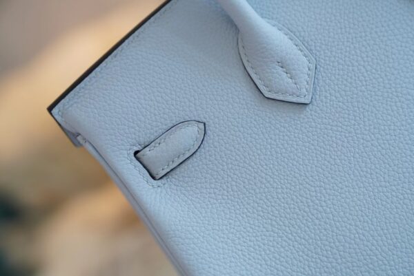 ae05acd5515e9eb Full Handmade God Factory Bags Hermes Birkin 25CM T0 Blue Brume Togo Leather Gold Hardware