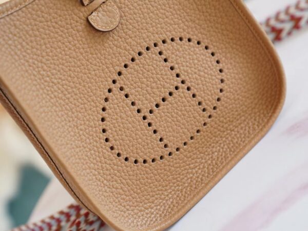 af39e5e245fdfc1 Sale God Factory Bags Hermes Factory Mini Evelyne16CM 0M Chai Clemence Leather