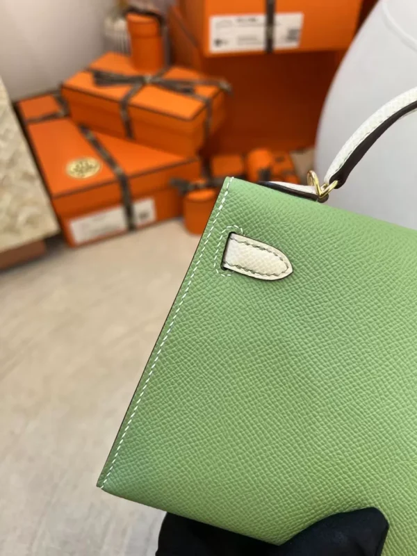 af4dd2b8857066f-jpg Hermes Epsom Leather Mini Kelly 19CM 3I Criquet/ Craie Gold Hardware