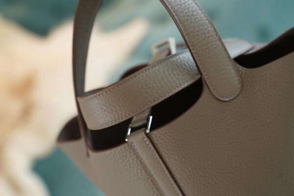b0634fdb27971cf God Factory Bags Factory Hermes 8F Etain Clemence Leather Picotin18CM Silver Hardware