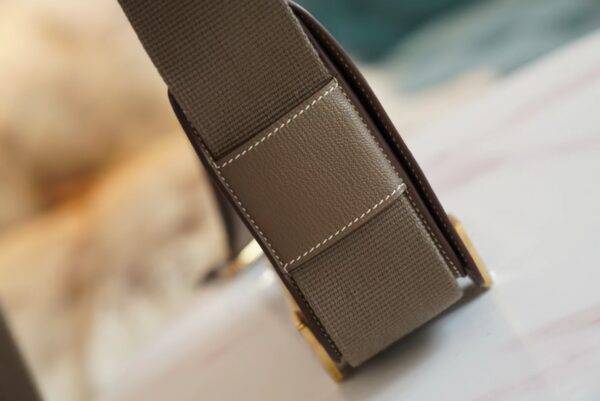 b0884e10b869e4a God Factory Bags Hermes CK18 Etoupe Chevre Leather Geta 20CM Gold Hardware