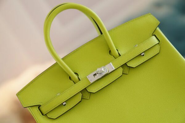 b0a6285906d4e45 God Factory Bags Factory Hermes Kiwi Epsom Leather Birkin25CM Silver Hardware