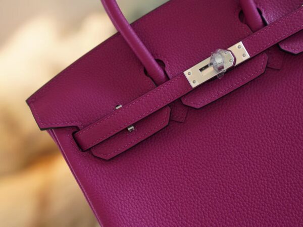b0bd1739cde5d07 God Factory Bags Hermes L3 Rose Purple Togo Birkin 25CM Tote Bag Silver Hardware
