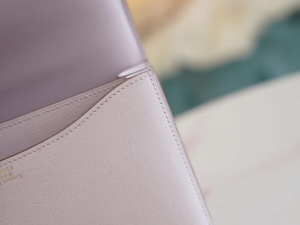 b0cb004e7da1d02 Canada Ottawa Hermes Constance Bag 19CM Chevre 09 Mauve Pale Rose Gold Hardware