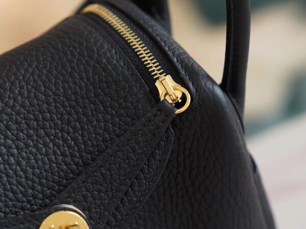 b10d5bb54c2835f Full Handmade Hermes Mini Lindy 19CM CK89 Nior Clemence Gold Hardware