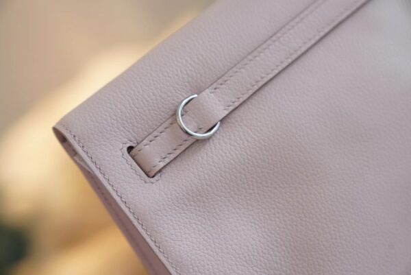 b118250ee8ef8d7 God Factory Bags Hermes Kelly Danse 22CM 09 Mauve Pale Evercolor Leather Silver Hardware