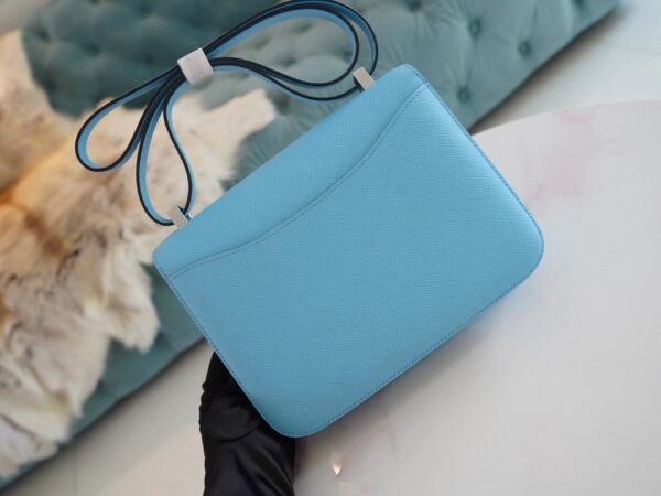 b19c7e4cd54def7 God Factory Bags Hermes P3 Blue De Nord Epsom Constance 24CM Silver Hardware