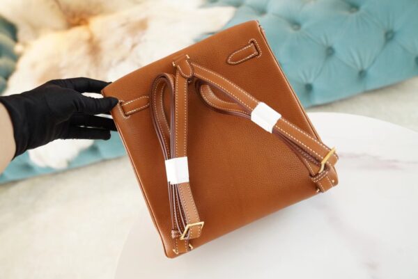 b243d7b2ad3cd25 New Hermes Kelly Ado 22cm CK37 Gold Barenia Faubourg Leather Gold Hardware