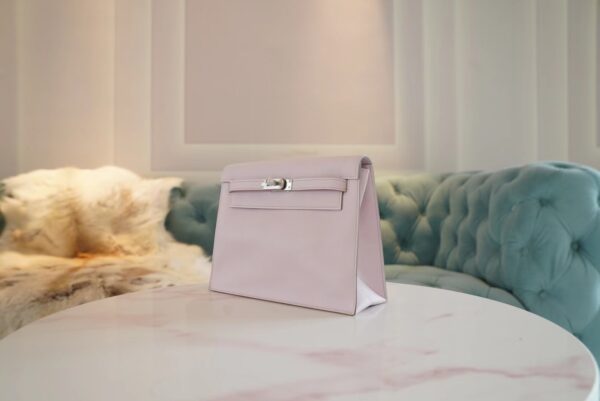 b2f3e0794c1938b God Factory Bags Hermes Kelly Danse 22CM 09 Mauve Pale Evercolor Leather Silver Hardware