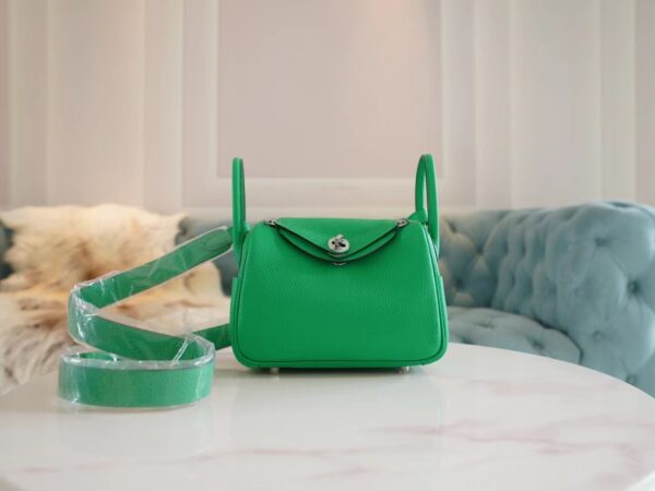 b303e5b8ceb8203-1 Fashion Hermes 0Z Vert Comics Mini Lindy 19CM Clemence Gold Hardware