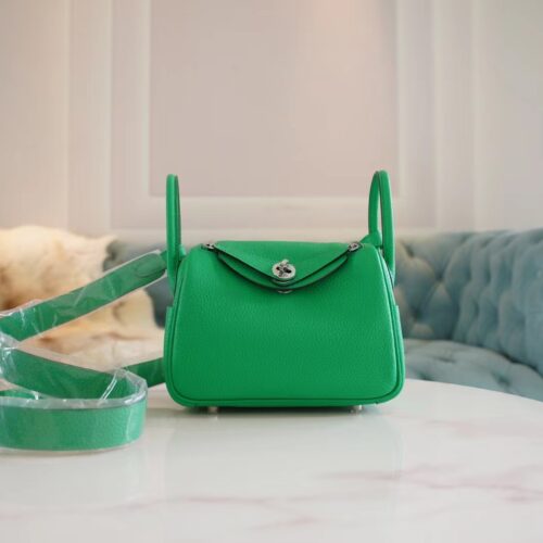 Fashion Hermes 0Z Vert Comics Mini Lindy 19CM Clemence Gold Hardware