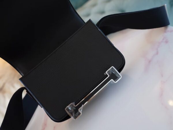 b33f39698481b09 Hermes Bag Price Geta 20CM Chevre Mysore 89 Noir Silver Hardware