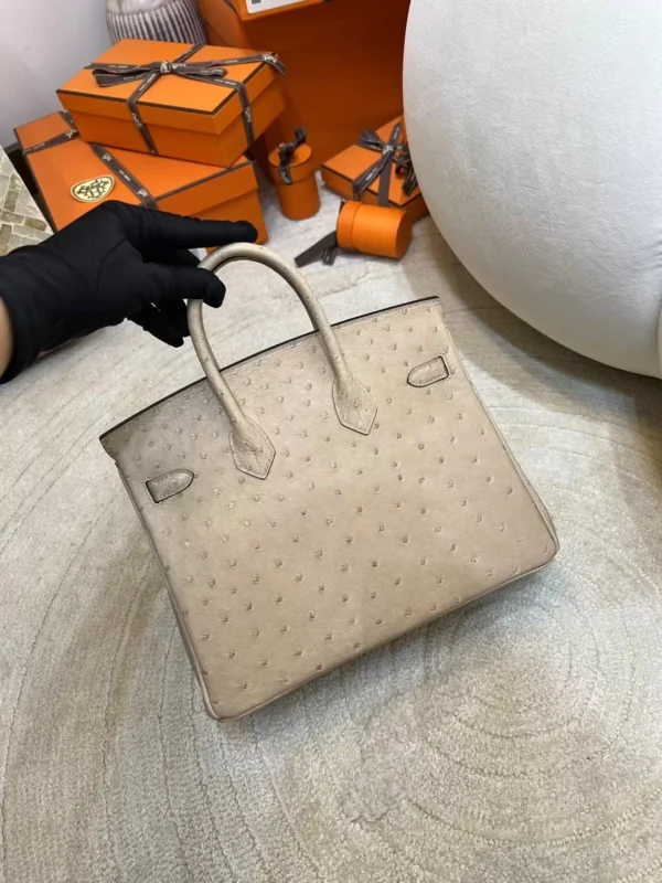 b3c179e61a4b132-jpg Australia Sydney Birkin 25CM 0M Chai KK Ostrich Leather Silver Hardware