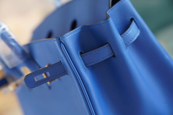 b40195f3e91b359 God Factory Bags Hermes 71 Blue France Jonathan Leather Birkin25CM Gold Hardware