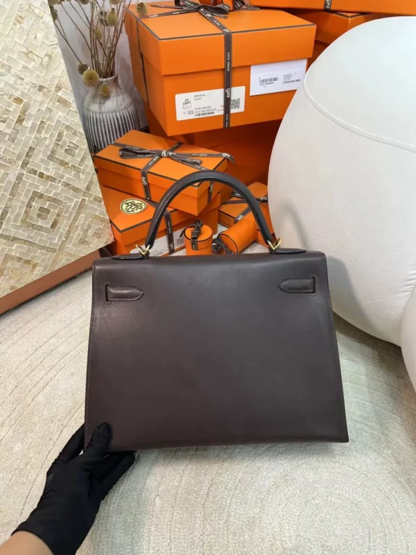 b40af0d0514faf0-jpg Hermes 46 Ebene Barenia Leather Kelly Sellier 32CM Gold Hardware