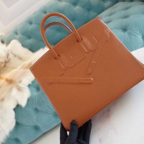 Fashion God Factory Bags Factory Hermes Birkin25CM Shadow CK37 Gold Swift Leather