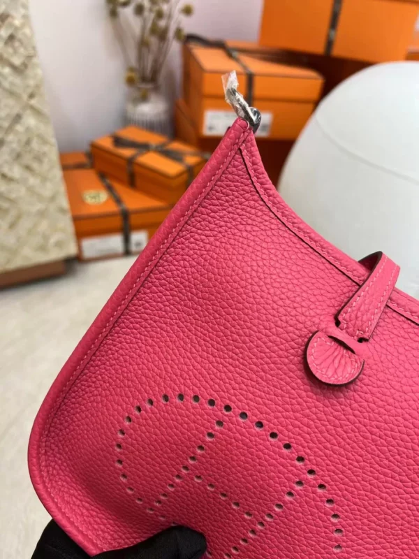 b497cae17a1e76b-jpg Full Handmade Clemence Leather T5 Rose Jaipur Mini Evelyne 16CM Silver Hardware