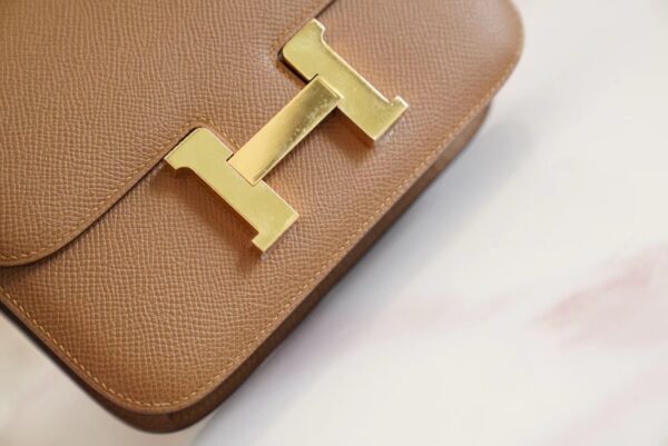 b4babefe81bdafb Hermes Boutique 3G Alezan Epsom Leather Constance19CM Shoulder Bag