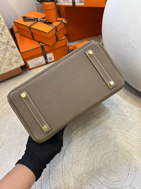 b50a3d2b72ecb81 Thailand Bangkok Hermes Birkin 25CM Togo Leather 18 Etoupe Gold Hardware