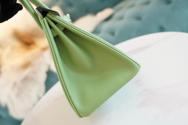 b5a28d6a91ef300 Elegant God Factory Bags Factory Hermes Birkin25CM 3I Vert Criquet Epsom Leather Gold Hardware