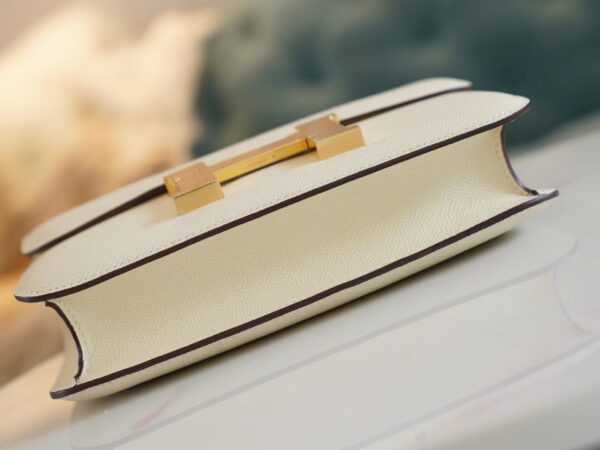 b66c163b8051f66 Hermes Shop I2 Nata Epsom Constance 24CM With Mirror Gold Hardware