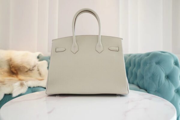b6fdd72e3bc07e1 God Factory Bags Hermes Birkin Bag30CM C80 Gris Pearl Togo Leather Silver Hardware