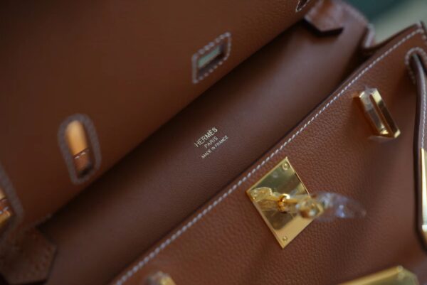 b72bc1fe8eb0d13 Fashion Hermes CK37 Gold Jypsiere Mini Evercolor Leather Gold Hardware