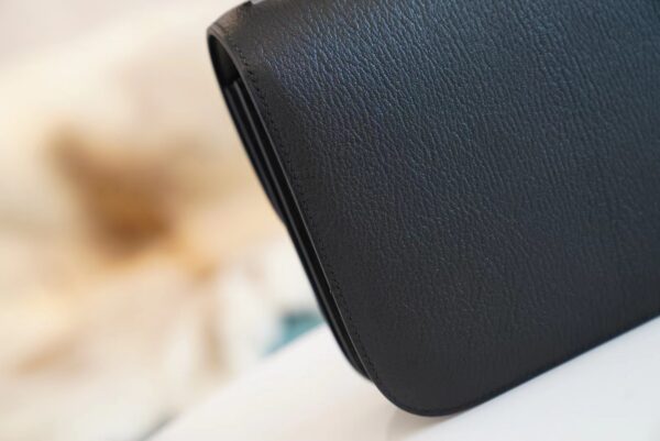 b88c33124df090a God Factory Bags Hermes Factory CK89 Black Chevre Leather Constance 19CM Silver Hardware