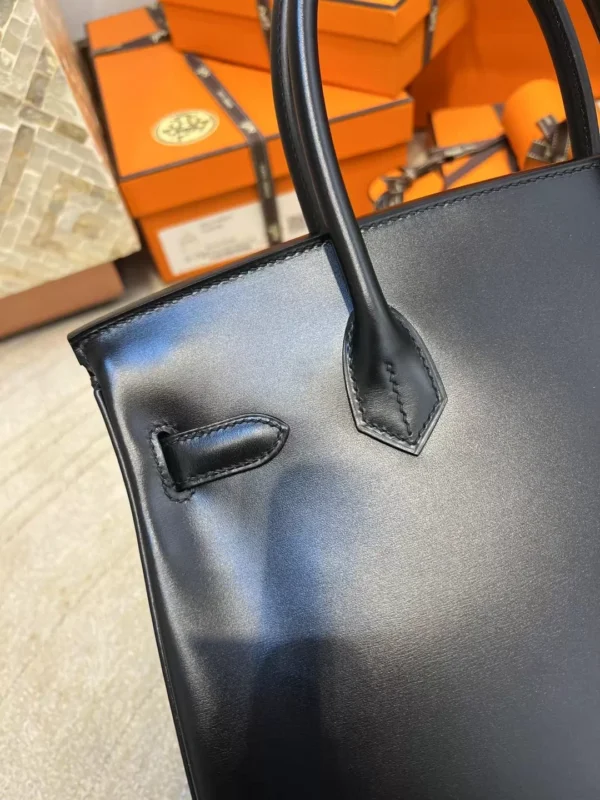 b9e8a9942b54db3-jpg Hermes Birkin 30CM So Black 89 Noir Box Leather Black Hardware