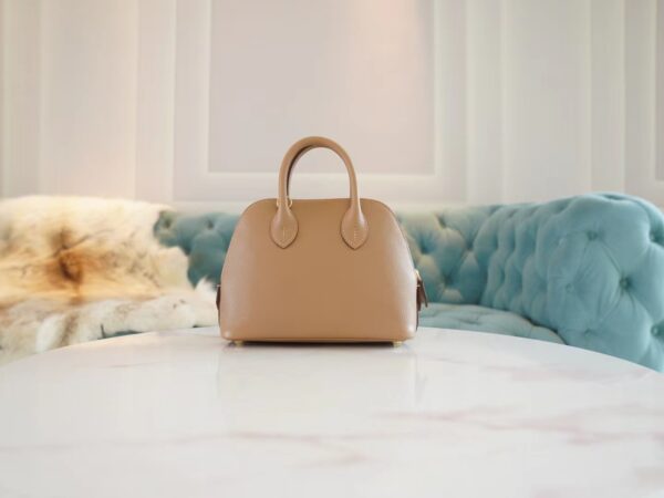 bac6e47de1420ee-1 God Factory Bags Factory Hermes 0M Chai Evercolor Leather Mini Bolide18CM Gold Hardware