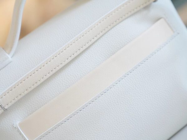 bce62cc922082d4 Discount Hermes Mini Kelly 24/24 01 Blanc & I2 Nata Evercolor Leather Silver Hardware