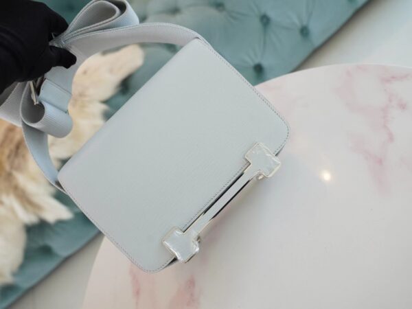 bd8fd9dee0a6b5f-1 Hong Kong Hermes Geta 20CM Chevre Mysore T0 Blue Brume/ 10 Craie Inner Silver Hardware