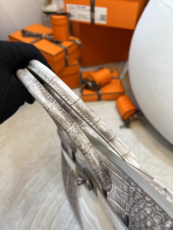 bef3560b6cbf2bd Canada Ottawa Hermes Himalaya Crocodile Leather Birkin 30CM Silver Hardware