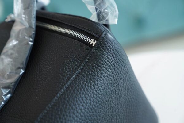bf2ba33a56f2e88 God Factory Bags Factory Hermes CK89 Black Clemence Leather Lindy26CM Silver Hardware