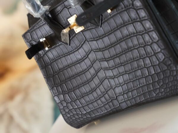 bf66ad8c1566fc3 God Factory Bags Factory Hermes CK89 Nior Hcp Niloticus Crocodile Birkin25CM Silver Hardware