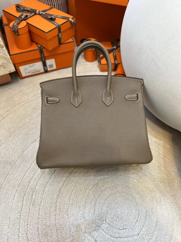 bfa6037add6f402 Thailand Bangkok Hermes Birkin 25CM Togo Leather 18 Etoupe Gold Hardware