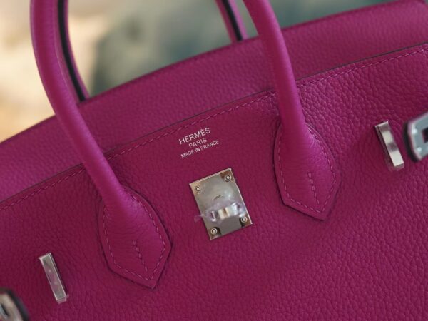 c03201d1489b74b God Factory Bags Hermes L3 Rose Purple Togo Birkin 25CM Tote Bag Silver Hardware