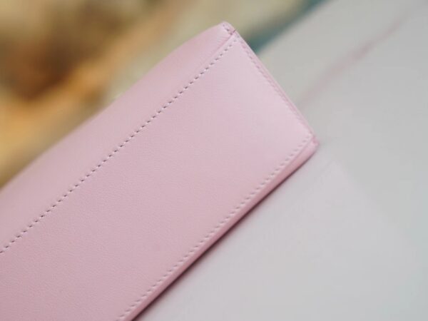 c046579ed8a37a5 God Factory Bags Hermes Kelly Pochette22cm 3Q Rose Sakura/CK10 Craie Swift Leather Rose Gold Hardware