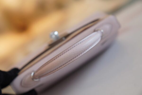 c0de82b24f6f853 God Factory Bags Hermes 09 Mauve Pale Epsom Leather Mini Kelly 19CM Silver Hardware