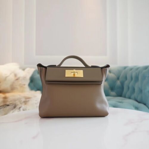 God Factory Bags Factory Hermes D0 Beige De Weimer Evercolor Mini Kelly 2424 Gold Hardware
