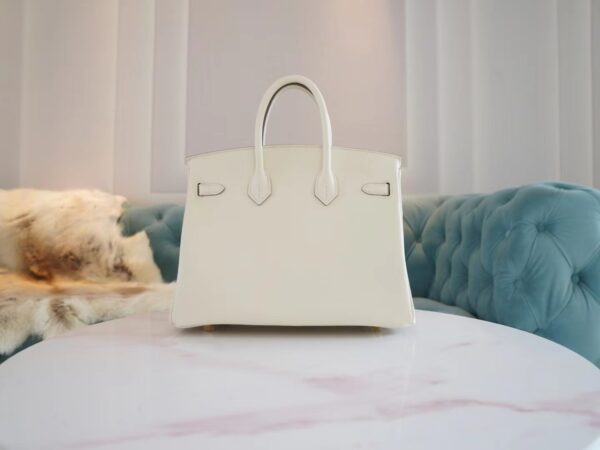c298f4046d95d0c Full Handmade Hermes Birkin Bag25CM CC10 Craie Jonathan Leather Gold Hardware