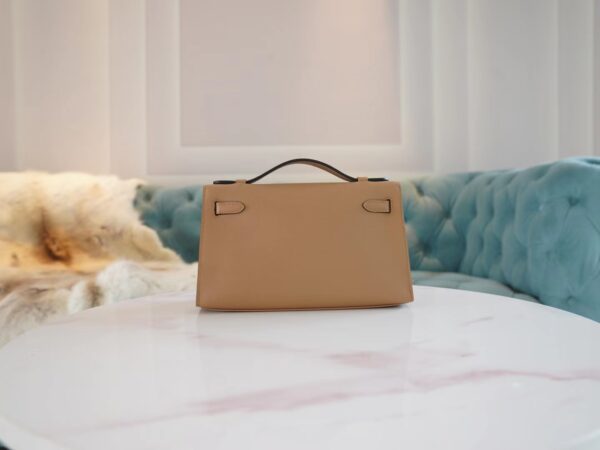 c2f31ee539d2254 Wholesale Hermes Kelly Pochette22CM 0M Chai Swift Leather Gold Hardware